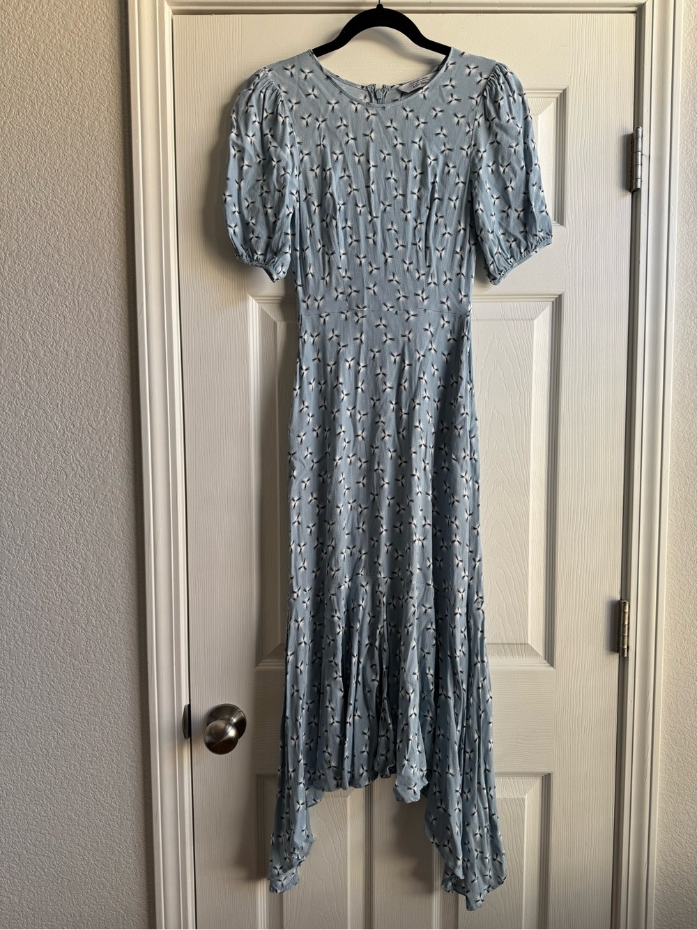 & Other Stories Pale Blue Asymmetrical Dress